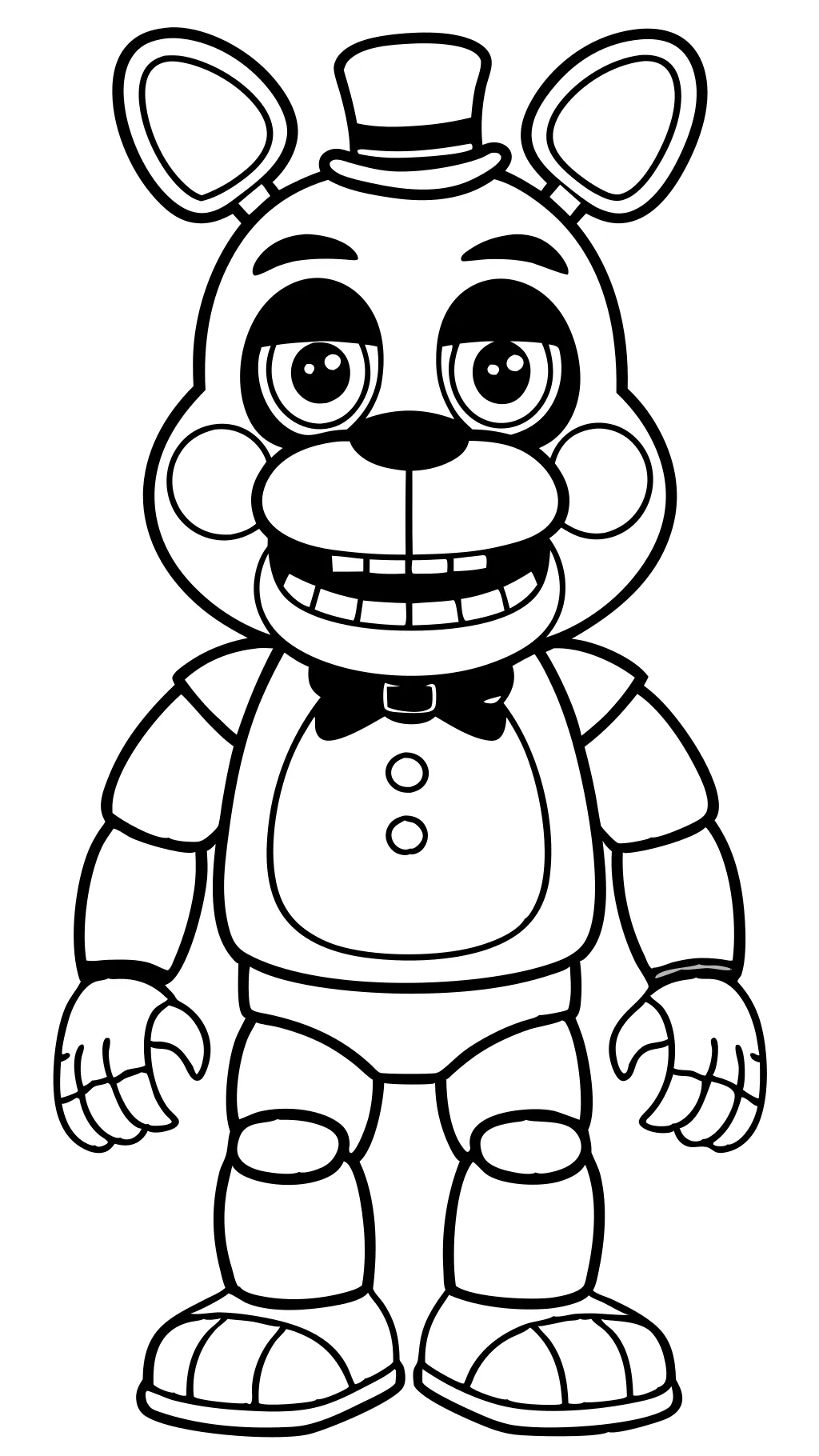 five nights of freddy printable coloring pages